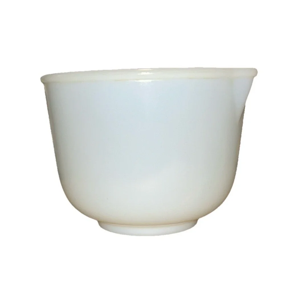Vintage Glasbake Model 20CJ Sunbeam Mixmaster Milk Glass